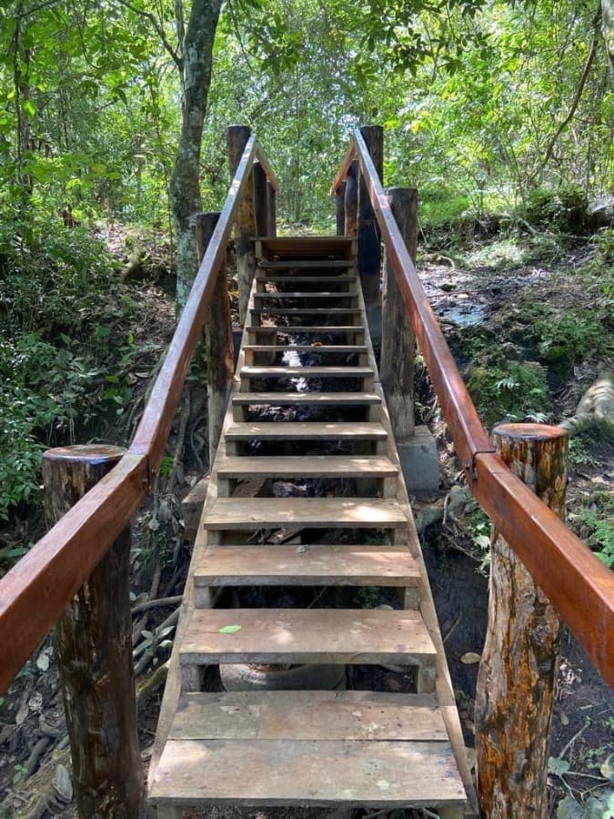 Trilhas na Ponte de Pedra